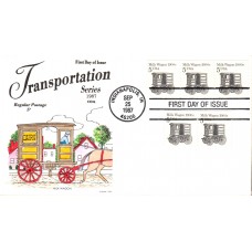 #2253 Milk Wagon 1900s Gamm FDC