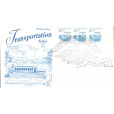 #2257 Canal Boat 1880s Gamm FDC