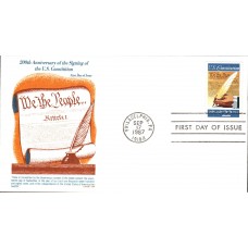 #2360 US Constitution Gamm FDC