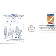 #2360 US Constitution Gamm FDC