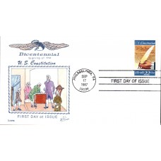 #2360 US Constitution Gamm FDC