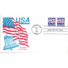 #2608 USA - Flag Gamm FDC