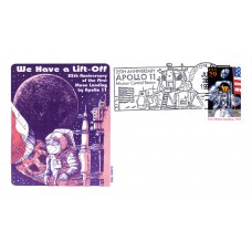 #2841 First Moon Landing Gamm FDC