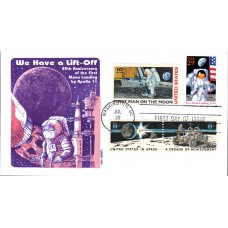 #2841 First Moon Landing Combo Gamm FDC