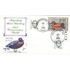 #RW52 Cinnamon Teal Gamm FDC