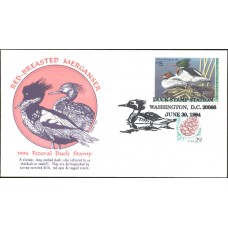 #RW61 Red Breasted Merganser Gamm FDC