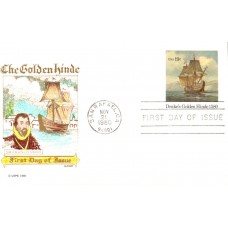 #UX86 Drake's Golden Hinde Gamm FDC