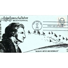 #1863 John J. Audubon Garik FDC