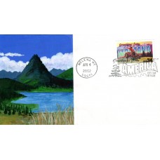 #3586 Greetings From Montana Garrett FDC