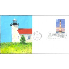 #3789 Morris Island Lighthouse Garrett FDC