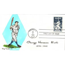 #2046 Babe Ruth Gary FDC