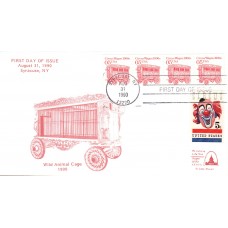 #2452 Circus Wagon 1900s Combo Gateway FDC