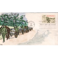 #2154 World War I Veterans OOAK Geerlings FDC