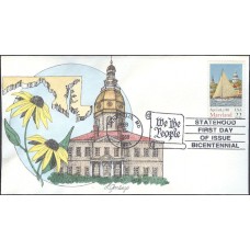 #2342 Maryland Statehood Geerlings FDC