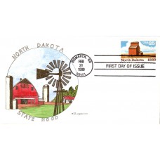 #2403 North Dakota Statehood Geerlings FDC