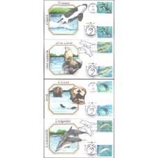 #2508-11 Sea Creatures Joint Geerlings FDC Set