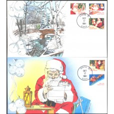 #2580//85 Santa Claus Geerlings FDC Set