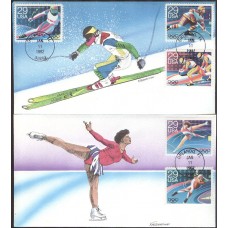 #2611-15 Winter Olympics Geerlings FDC Set