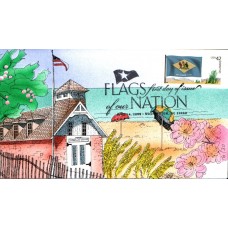 #4282 FOON: Delaware Flag Geerlings FDC