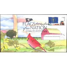 #4290 FOON: Indiana Flag Geerlings FDC