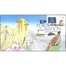 #4312 FOON: North Dakota Flag Geerlings FDC