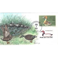 #RW53 Fulvous Whistling Duck OOAK Geerlings FDC