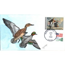 #RW57 Black Bellied Whistling Duck OOAK Geerlings FDC