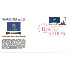 #4292 FOON: Kansas Flag Gibson FDC