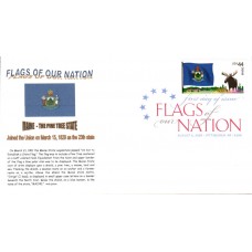 #4295 FOON: Maine Flag Gibson FDC