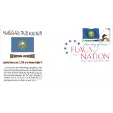 #4307 FOON: New Hampshire Flag Gibson FDC