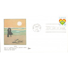 #2248 LOVE - Hearts Gillcraft FDC