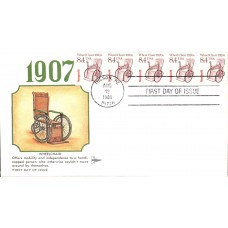 #2256 Wheel Chair 1920s PNC Gillcraft FDC