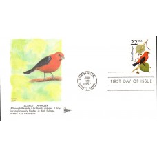 #2306 Scarlet Tanager Gillcraft FDC