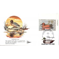 #RW52 Cinnamon Teal Plate Gillcraft FDC 