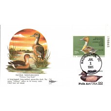 #RW53 Fulvous Whistling Duck Plate Gillcraft FDC