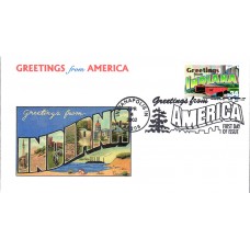 #3574 Greetings From Indiana Ginsburg FDC