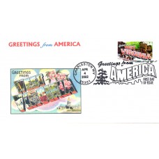 #3608 Greetings From West Virginia Ginsburg FDC