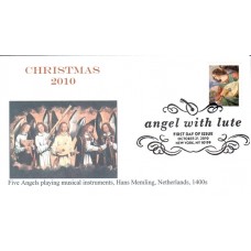 #4477 Angel With Lute Ginsburg FDC