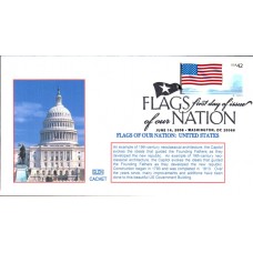 #4273 FOON: US Flag PNC Glen FDC