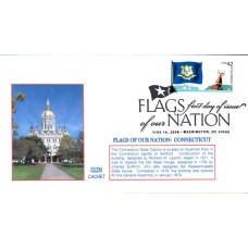 #4281 FOON: Connecticut Flag Glen FDC