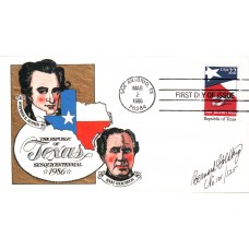 #2204 Republic of Texas Goldberg FDC