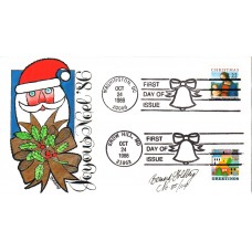 #2244-45 Christmas 1986 Dual Goldberg FDC