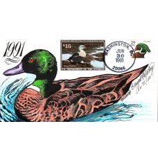 #RW58 King Eiders Goldberg FDC