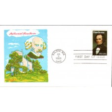 #2047 Nathaniel Hawthorne Doris Gold FDC