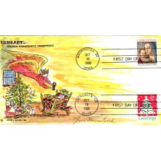 #2514-15 Christmas 1990 Doris Gold FDC