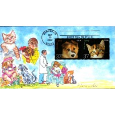 #3670-71 Neuter - Spay Doris Gold FDC