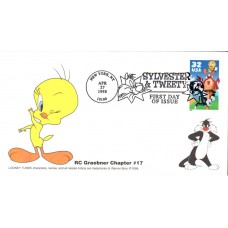 #3204 Sylvester and Tweety Graebner FDC