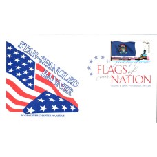 #4298 FOON: Michigan Flag Graebner FDC