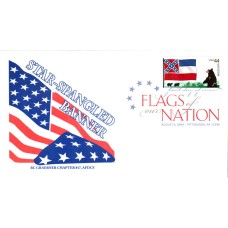 #4300 FOON: Mississippi Flag Graebner FDC