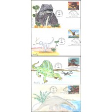 #2422-25 Dinosaurs Greenlee FDC Set